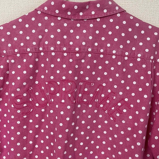 Supreme - 【XL】バックロゴ Supreme Polka Dot Denim Shirtの通販 by ...