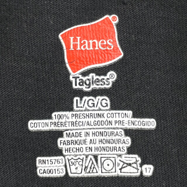 ヘインズ Hanes ハーレー ダビッドソン HARLEY-DAVIDSON Tシャツ 半袖 ショートスリーブ ロゴ プリント サイズ：L ブラック   mellow ゆうパケット対応