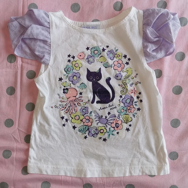 ANNA SUI mini(アナスイミニ)の★アナスイミニ★Tシャツ メゾピアノ★スカートスカパンセット 110 キッズ/ベビー/マタニティのキッズ服女の子用(90cm~)(Tシャツ/カットソー)の商品写真