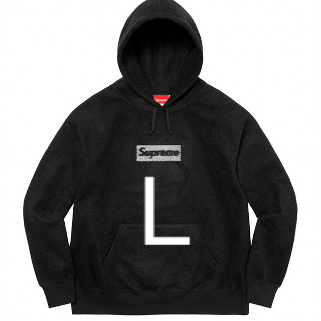 Supreme Logo Hooded Sweatshirt  Black