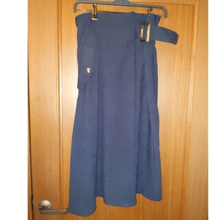 Roomy'sフレアスカート 紺(ロングスカート)