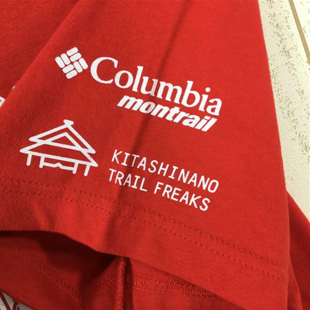 Columbia(コロンビア)のMENs L  コロンビア モントレイル × 北信濃トレイルフリークス 善光寺ラウンドトレイル 大会Tシャツ COLUMBIA レッド系 メンズのメンズ その他(その他)の商品写真