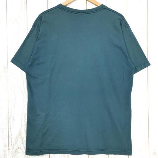 patagonia(パタゴニア)のMENs L  パタゴニア 1990s ロゴ プリント Tシャツ Logo Print T-Shirt アメリカ製 黒タグ 雪なしタグ PATAGONIA グリーン系 メンズのメンズ その他(その他)の商品写真