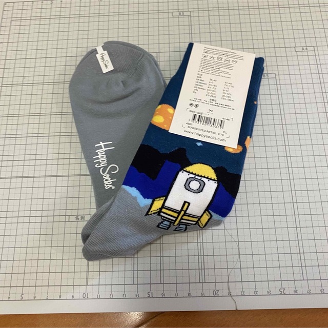 Happy Socks - 未使用品新品 ハッピーソックス 靴下 メンズ 宇宙戦艦の