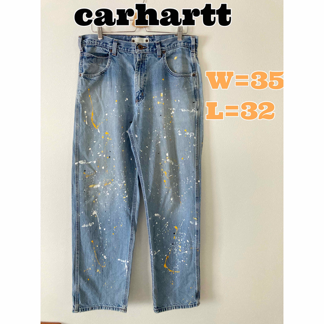 carhartt カーハート　ペイントデニム　ペイントジーンズ　デニムパンツ