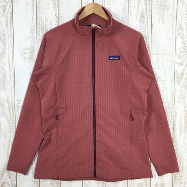 55cm着丈WOMENs L  パタゴニア R1 テックフェイス ジャケット R1 Techface Jacket フリース ソフトシェル PATAGONIA 83660 RHP Rose Hip ピンク系