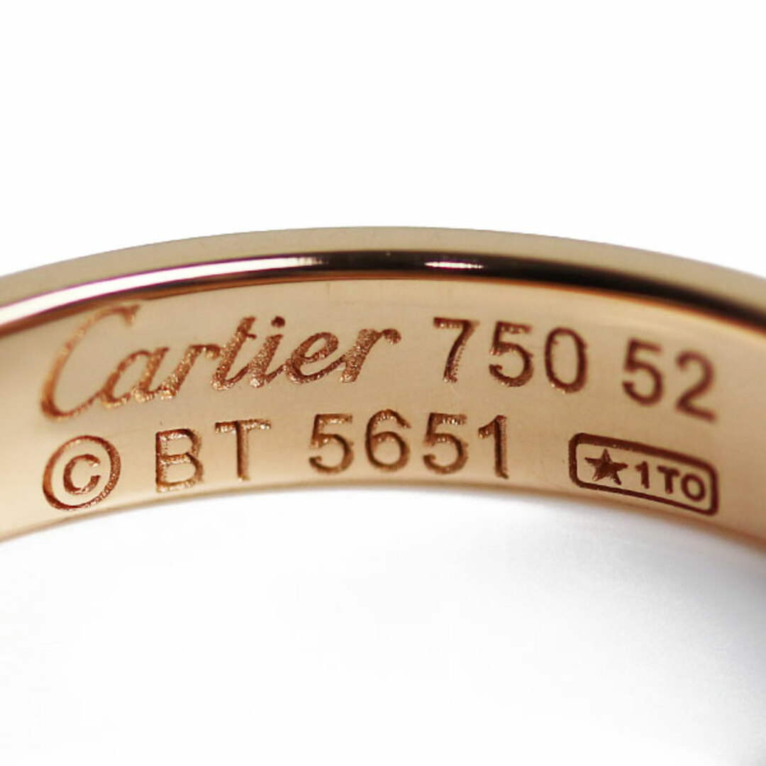 CARTIER カルティエ K18PG ピンクゴールド ミニラブ リング・指輪 B4085252 12号 52 3.6g レディース【美品】 3