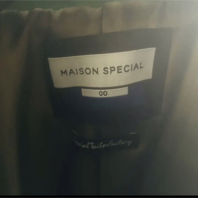 Maison Special super120カシミア混ステンカラーコート