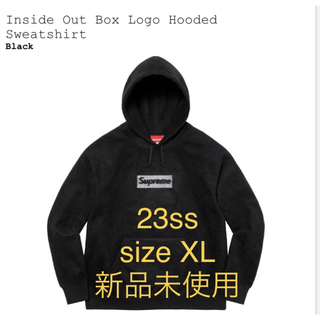 シュプリーム(Supreme)のSupreme Inside Out BoxLogo Black XL 23ss(パーカー)