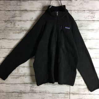 【ビッグサイズ】パタゴニア☆ロゴ入りハーフジップトップス　人気定番　730