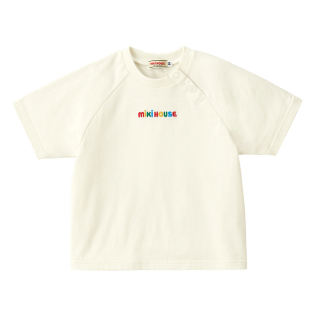 mikihouse(ミキハウス)の【新品未使用！】ミキハウス　バックロゴ半袖Tシャツ　120cm キッズ/ベビー/マタニティのキッズ服男の子用(90cm~)(Tシャツ/カットソー)の商品写真