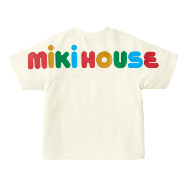 mikihouse(ミキハウス)の【新品未使用！】ミキハウス　バックロゴ半袖Tシャツ　120cm キッズ/ベビー/マタニティのキッズ服男の子用(90cm~)(Tシャツ/カットソー)の商品写真