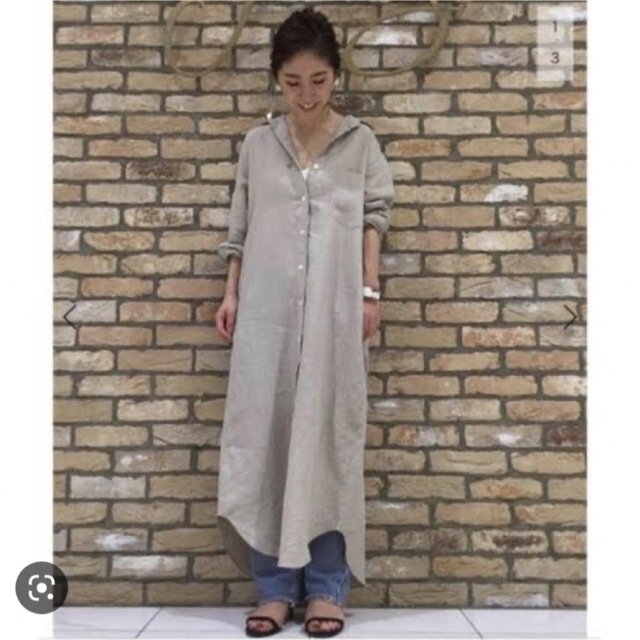 Plage Linen シャツワンピース