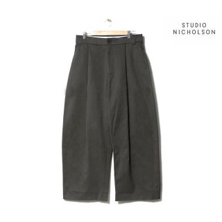 スタジオニコルソン(STUDIO NICHOLSON)のSTUDIO NICHOLSON PEACHED COTTON  PANT(スラックス)