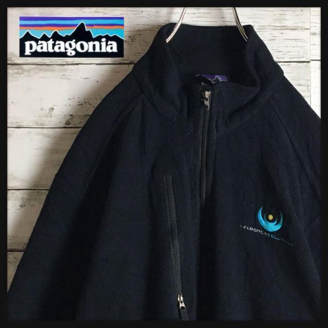 シンチラ】パタゴニア☆ロゴ&刺繍入りジップフリースジャケット 美品