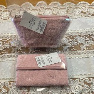 フェイラー リボン刺繍ポーチ ティッシュケース