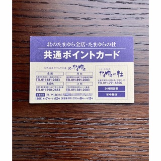 北海道　北のたまゆら　入浴無料券(その他)