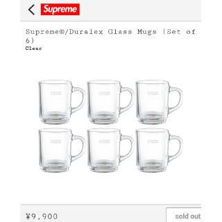 シュプリーム(Supreme)のSupreme®/Duralex Glass Mugs (Set of 6)(グラス/カップ)