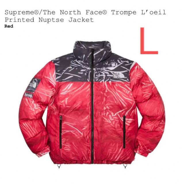 supreme×tnf nuptse punts red Mサイズ　破格！