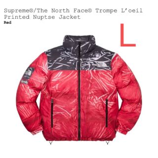 Supreme The North Face Nuptse Jacket red