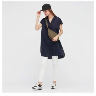 ユニクロ(UNIQLO)の未使用　UNIQLO ロングシャツ(シャツ/ブラウス(半袖/袖なし))