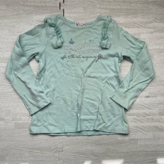 マザウェイズ(motherways)の【中古】マザウェイズ　フリルロンT 130 シミあり　グリーン系(Tシャツ/カットソー)