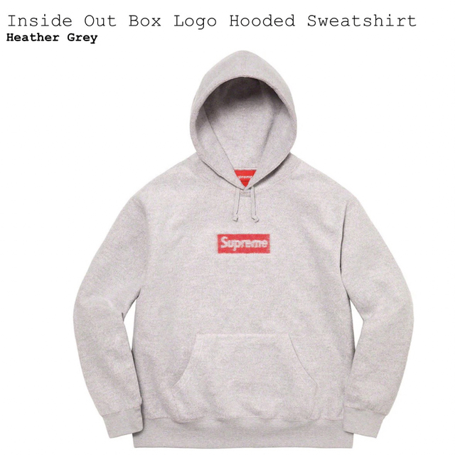 supreme　Inside Out Box Logo Hooded