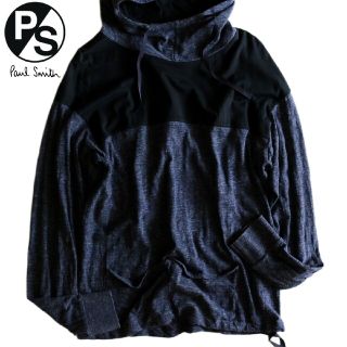 ポールスミス(Paul Smith)の【PAUL SMITH】薄手パーカー　フーディ　ポケット　青　M　日本製★(パーカー)