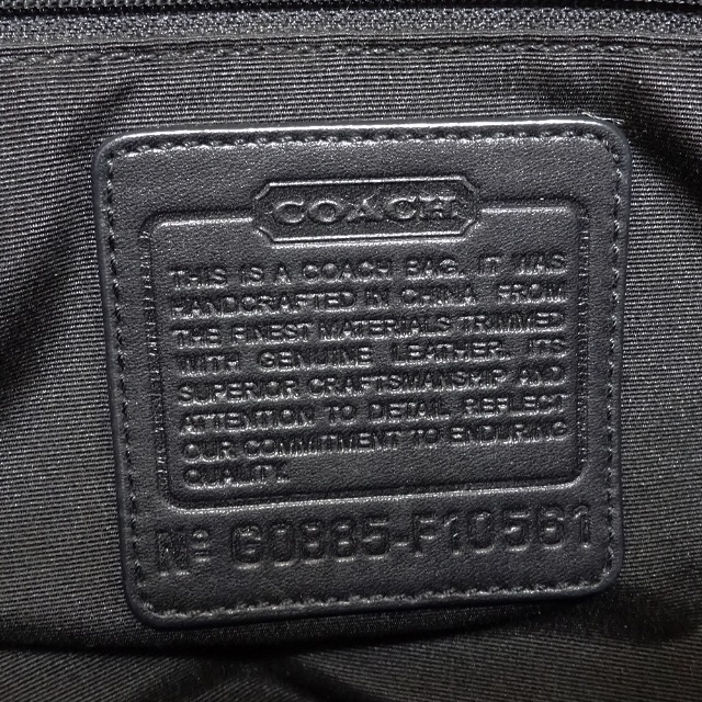 正規品 COACH コーチ シグネチャー ダッフル ショルダーバッグ 黒