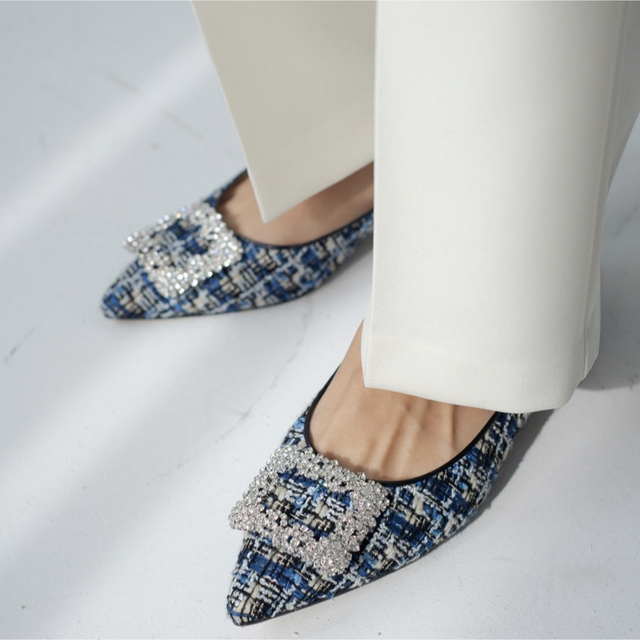 ハイヒール/パンプスOhga オーガ パンプス　TWEED BIJOU PUMPS