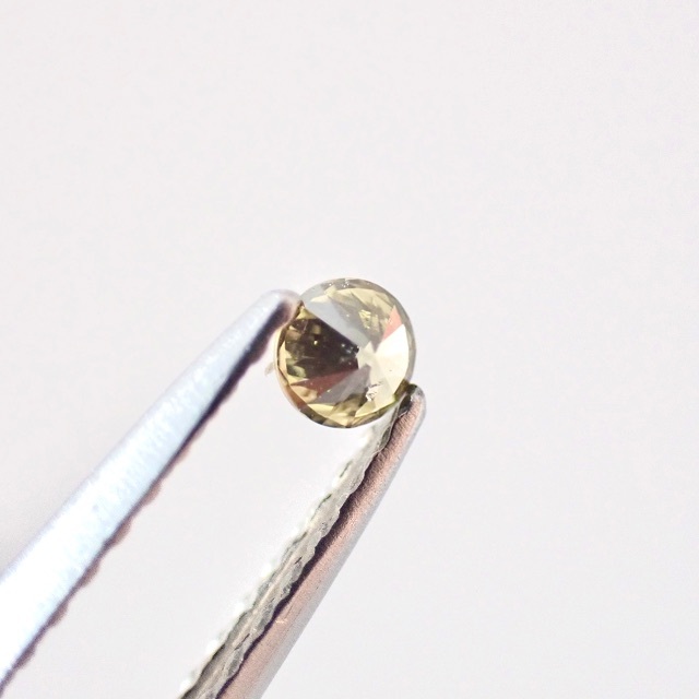 【希少】 0.084ct カメレオン グリーン ダイヤモンド ルース 裸石 天然