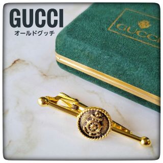 ☆超レア1点もの☆【GUCCI】オールドロゴ アンカー ネクタイピン 箱付き