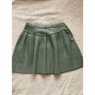 ザラキッズ(ZARA KIDS)のZARA kids フェイクレザースカート　プリーツ加工(スカート)