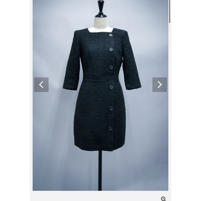 eimy istoire(エイミーイストワール)のsheller 新品ボタンツィードドレス レディースのワンピース(ミニワンピース)の商品写真