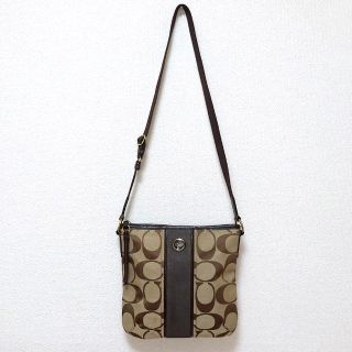 コーチ(COACH)のCOACH コーチ　シグネチャー　ショルダーバッグ　F21905 ブラウン(ショルダーバッグ)