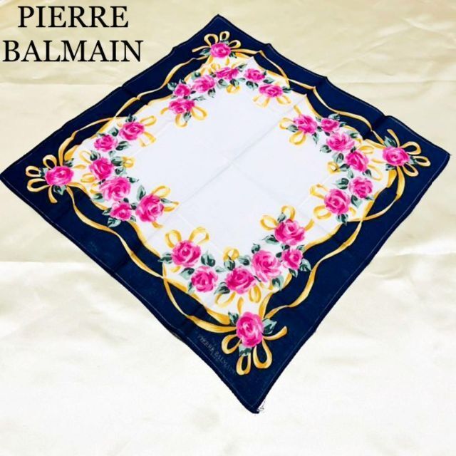 Pierre Balmain(ピエールバルマン)のPIERRE BALMAIN ピエールバルマン　レディース　ハンカチ レディースのファッション小物(ハンカチ)の商品写真