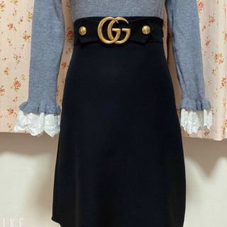 Gucci - グッチ スカート 黒 38の通販 by なお's shop｜グッチならラクマ