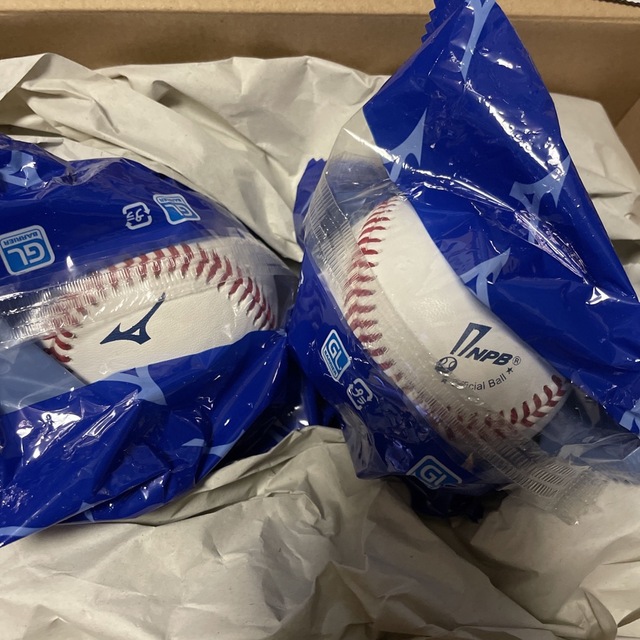 MIZUNO(ミズノ)のNPB公式球【2球セット】 スポーツ/アウトドアの野球(記念品/関連グッズ)の商品写真