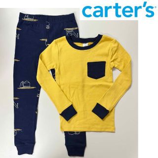 カーターズ(carter's)の新品 130 ★ カーターズ キッズ パジャマ 長袖 上下 コットン トラック(パジャマ)