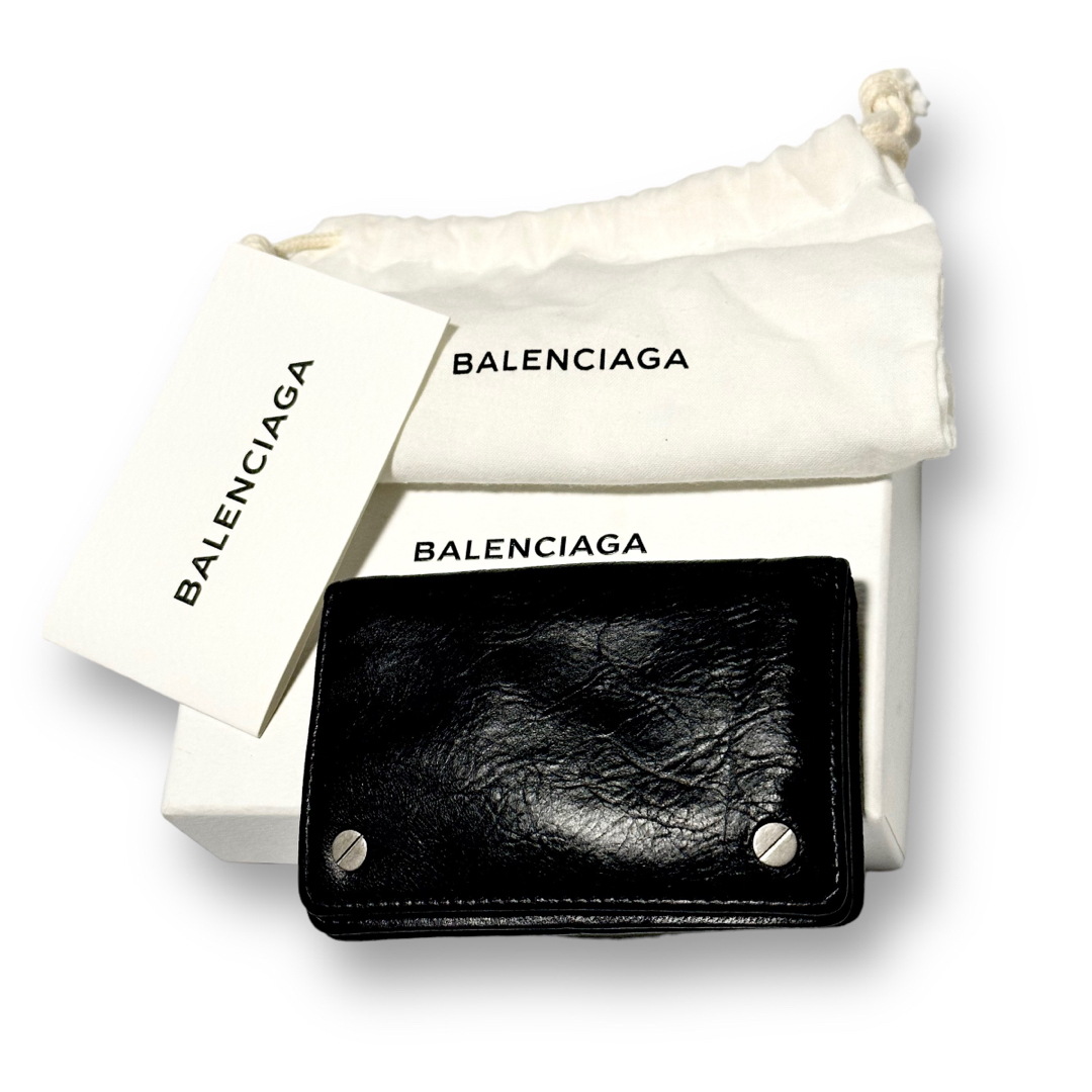 Balenciaga - 人気品！ BALENCIAGA カード ケース ブラック シルバー