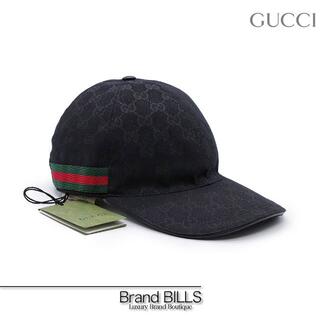Gucci - 未使用品 グッチ GGキャンバス ベースボールキャップ 帽子 ブラック