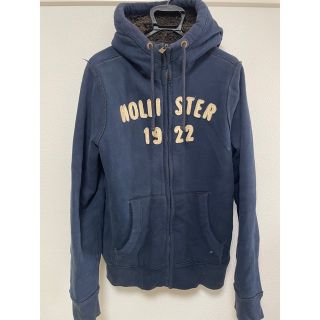 HOLLISTER厚手フェイクファーフードパーカーM