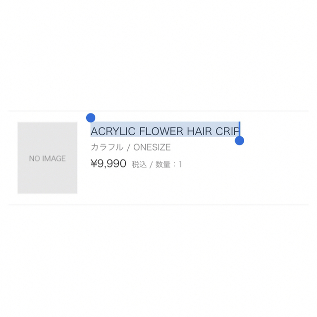 STUDIOUS(ステュディオス)の【studious】ACRYL FLOWER HAIR CLIP/ヘアクリップ レディースのヘアアクセサリー(バレッタ/ヘアクリップ)の商品写真