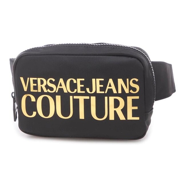 VERSACE JEANS COUTURE ベルトバッグ ボディバッグ ブラック