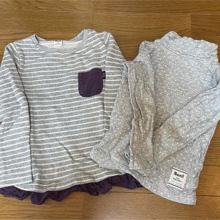 ベベ(BeBe)のべべ　カットソー　130   2点セット(Tシャツ/カットソー)