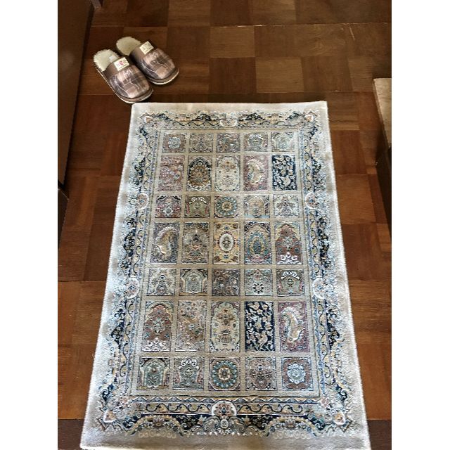 225万ノット！超高密度織 絨毯 本場イラン産 60×90cm‐14001 225万ノット！超高密度織 絨毯 本場イラン産 60×90cm‐14001