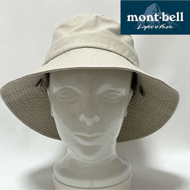 【超美品】mont-bell モンベル ワンポイントロゴ コットンバゲットハット