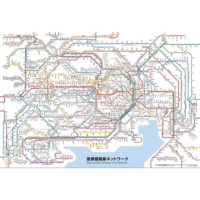 【美品】 ジグソーパズル 1000ピース 首都圏路線ネットワーク エンタメ/ホビーのエンタメ その他(その他)の商品写真