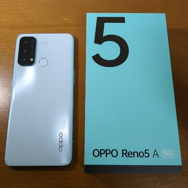 OPPO Reno5 A A101OP アイスブルー有顔認証