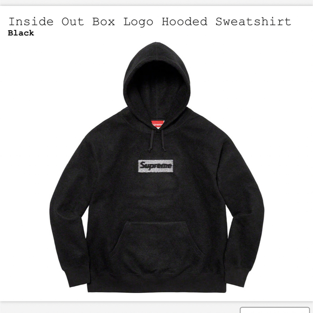 Supreme Inside Out Box Logo black S size 【史上最も激安】 www